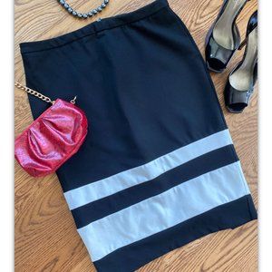 Versona Flat Front A-Line Stretch Career Skirt